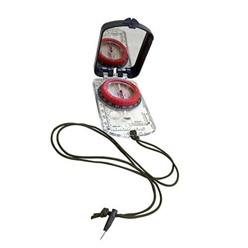 Alpine Mountain Gear Map Compass with Adjustable Declination, Black by Alpine Mountain Gear