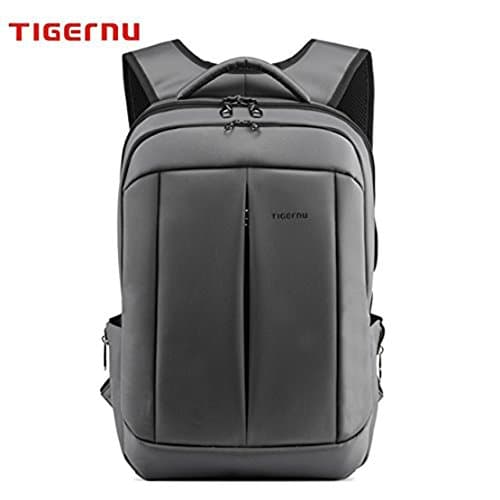 Valuepact 15 Slim Laptop Backpack with Lock Large Capacity Anti Theft Rucksack Bag for Men and Women on Business School Travel (Dark Grey)