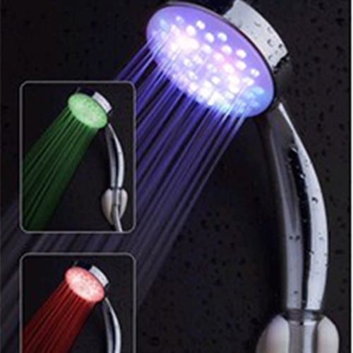 Maelu Led Light Shower,7 Colour Changing Shower Head LED Light Up Automatically Rainfall Bathroom Showerhead Adjustable Shower (multicolor)