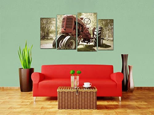 Canvas picture multi-part Old tractor M0517 | Variant 2 - 180 x 100cm