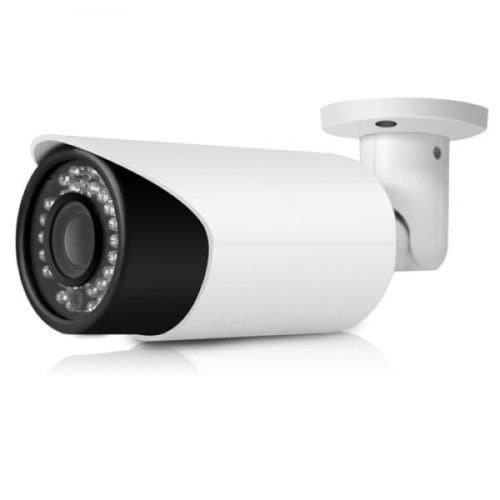 Dripstone 4MP IP Bullet Camera 2.8mm-12mm Motorized Varifocal Lens Outdoor IP66 White