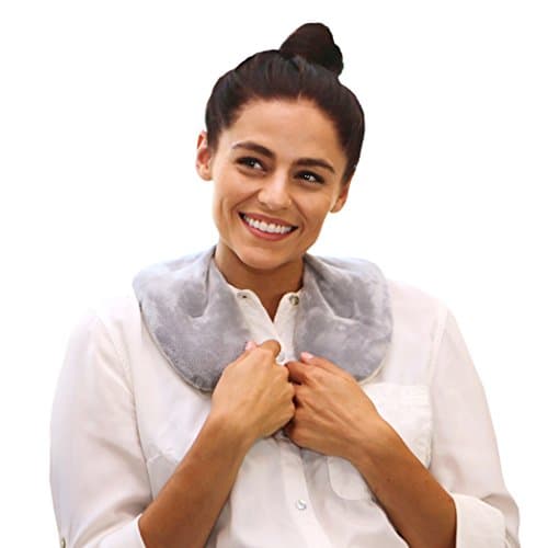 Heating Pad Solutions Neck Buddy Warmer - Microwavable & Reusable - Relax & Relieve Pain and Sore Muscles Aromatherapy (Lavender Scent)