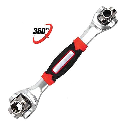 Universal Socket Wrench, 48 Tools In One Socket Multifunctional Wrench Rubber Handle with Spline Bolts Home and Auto Repair Tool