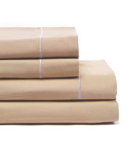 Luxomere 100% Cotton Bed Sheet Set – ULTRA SOFT 800 Thread Count Sateen Luxury Hotel Quality Bedding - 6 Piece Wrinkle & Fade Resistant Bedspreads (King, Latte)