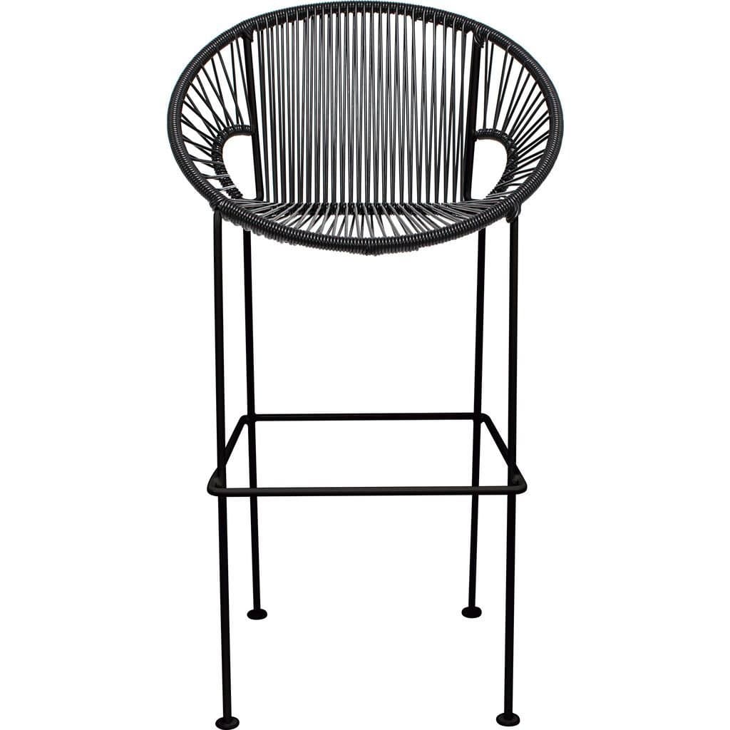 Innit Puerto Stool (bar Height) - Black Weave on Black Frame