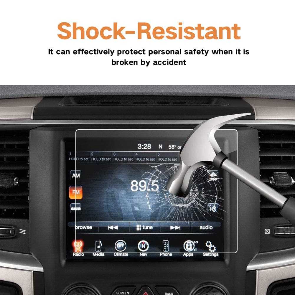 Car Navigation Display Screen Protector, HD Clear Navigation Screen Protector for 2013-2018 Dodge Ram 1500 2500 3500 8.4-Inch Media Center screen