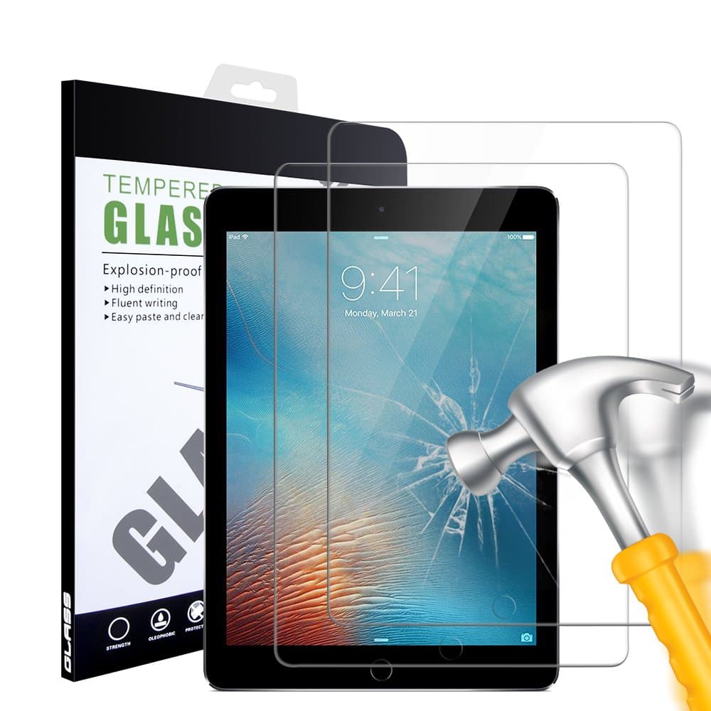 iPad 2 3 4 Screen Protector, iPad 2nd 3rd 4th Gen Generation Glass Screen Protector, 2 Pack AndHot HD Clear Tempered Glass Screen Protector Film for Apple iPad 2 iPad 3 iPad 4 (Oldest Models)