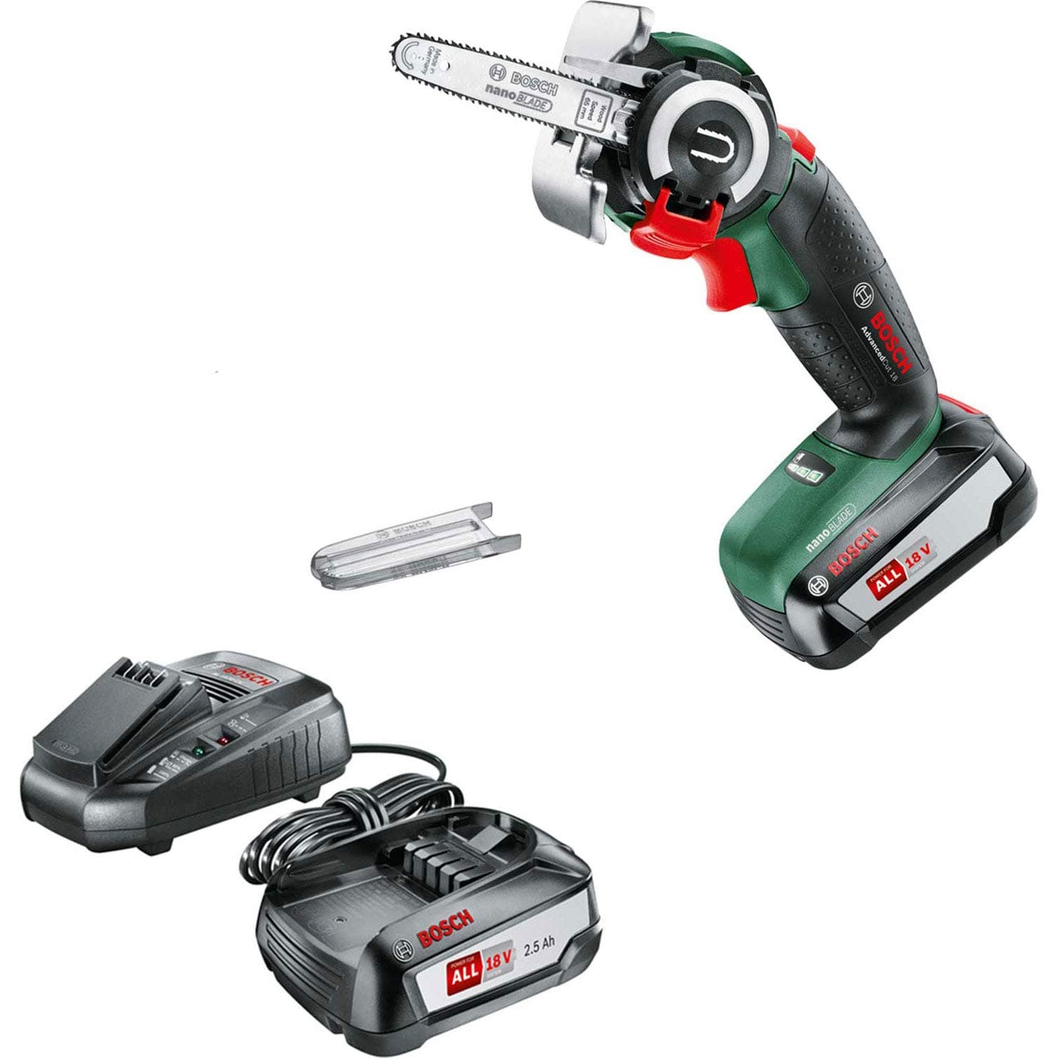 Bosch ADVANCEDCUT 18 LI 18v Cordless Nanoblade Multi Saw 2 x 2.5ah Li-ion