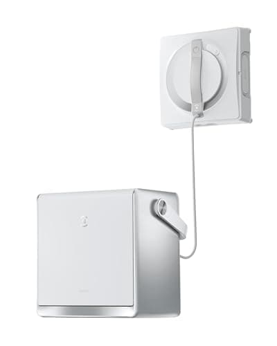 ECOVACS W2 OMNI Window Cleaning Robot with Multi-functional Station, Glass Cleaning Robot with 12-tier Protection System, Industry-leading Edge Cleaning Mode & 3-nozzle Spray Atomization Technology