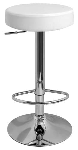 DF Sales Lamboro Semplice Bar Stool, White