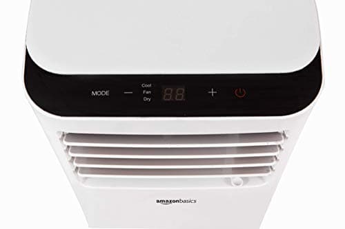 Amazon Basics Portable Air Conditioner with Remote, Cools 450 Square Feet, 12000 BTU, AC Unit, White