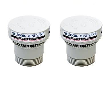 20341 Mini-Vent with PVC Adapter 1 1/2-Inch or 2-Inch Connection (2-(Pack))