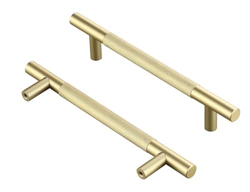 AITITAN 10 Pack Gold Cupboard Handles - 96mm Hole Spacing, 150mm Length