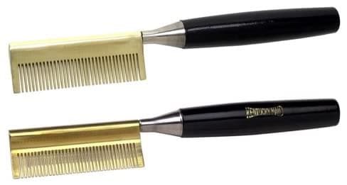 Classic Two Pack Set of Pressing Combs for Ultra Smooth Straightening (Detangler and Medium tooth)