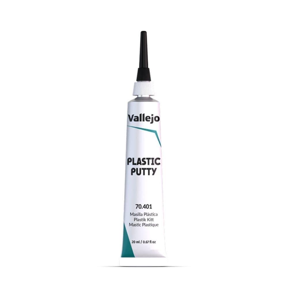 Vallejo - Plastic Putty 20 ml (0.67 fl.oz.) | White, Opaque, Consistent Finish