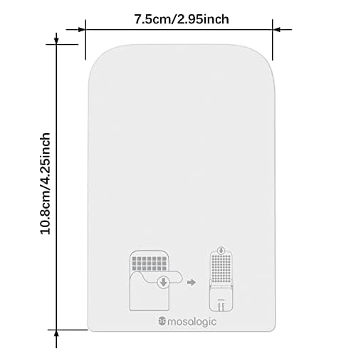 Mosalogic Sticky Card Plug Refill Replacement Glue Cards for Flying Insect Trap Indoor-10pack (No Device)
