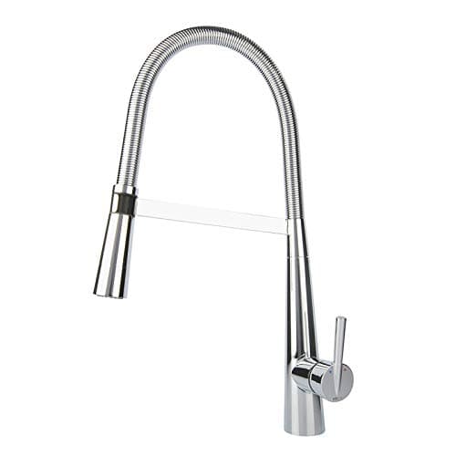 ISWOEK AM-4511 Solid Brass One-Handle Commercial Style Kitchen Sink Mixer taps Kitchen Faucet with Dual Function Spray Head, Durable and Sturdy…