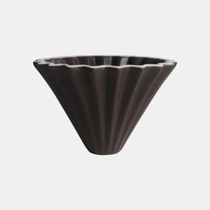 Origami Filter Cup,Ceramic Pour Over Coffee Maker, Non-Electric Pour Over Coffee Dripper, Easy Manual Brew Maker, Single Cups Porcelain for Home, Cafe, Camping, Coffee Gifts (Coffee)