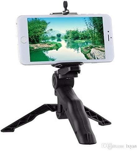 techlife solutions Table Top Mini Portable Fold-Able Tripod Stand For Mobile Phones&Dslr&Digital Cameras With Universal Mobile Phone Holder,Pack of 1