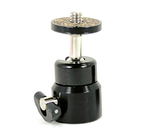 Universal Smartphone 1/4 Screw Tripod Mini Ball Head Mount, or use for DSLR Camera, Camcorder Light Bracket Swivel.