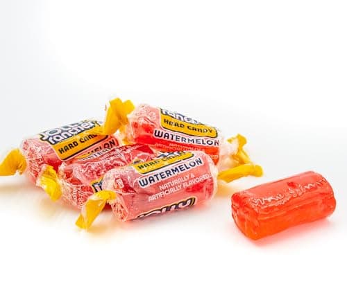 WATERMELON Hard Candy Original Flavor 2 lb - Bulk Assorted Twists Display Bag, Individually Wrapped (148 Pieces)