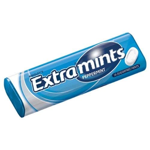 Extra Mints Peppermint Sugar Free Pack Of 16 Tubes