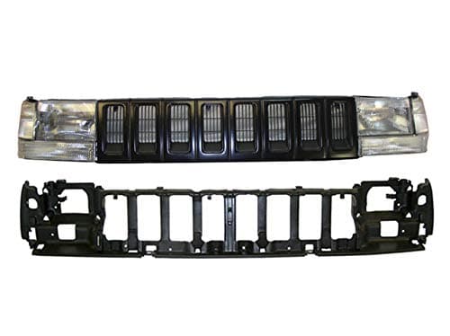 Fits 93-95 Jeep Grand Cherokee Header Panel Grille Headlight Signal Corner Light CH2502104 CH2520121 CH2521120 CH2520120 CH1220110 CH2521121 CH1200142 CH2503104