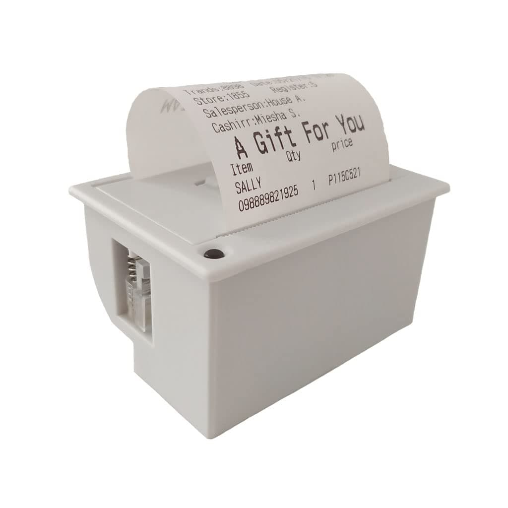 Maikrt Embedded Thermal Printer 1224V Micro Thermal Receipt Printer Serial Port Microcontroller Secondary Development MCU Printing Module TTL/RS232, C209H, 82*58*44MM, Black