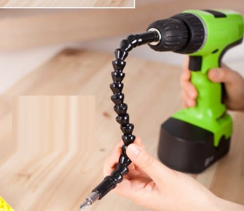 12" Flexible Extention Screwdriver Drill Bit Holder with Magnetic Quick Connect Tip