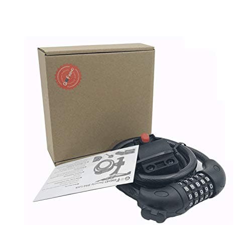 GoFriend Bike Lock High Security 5 Digit Resettable Combination Coiling Cable Lock Best for Bicycle Outdoors, 1.2mx12mm -(ONLY Buy from GoFriendus)