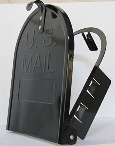 8 Inch (Width) by 10 Inch (Height) RetroFit"Snap-in" Mailbox Door Replacement - Black