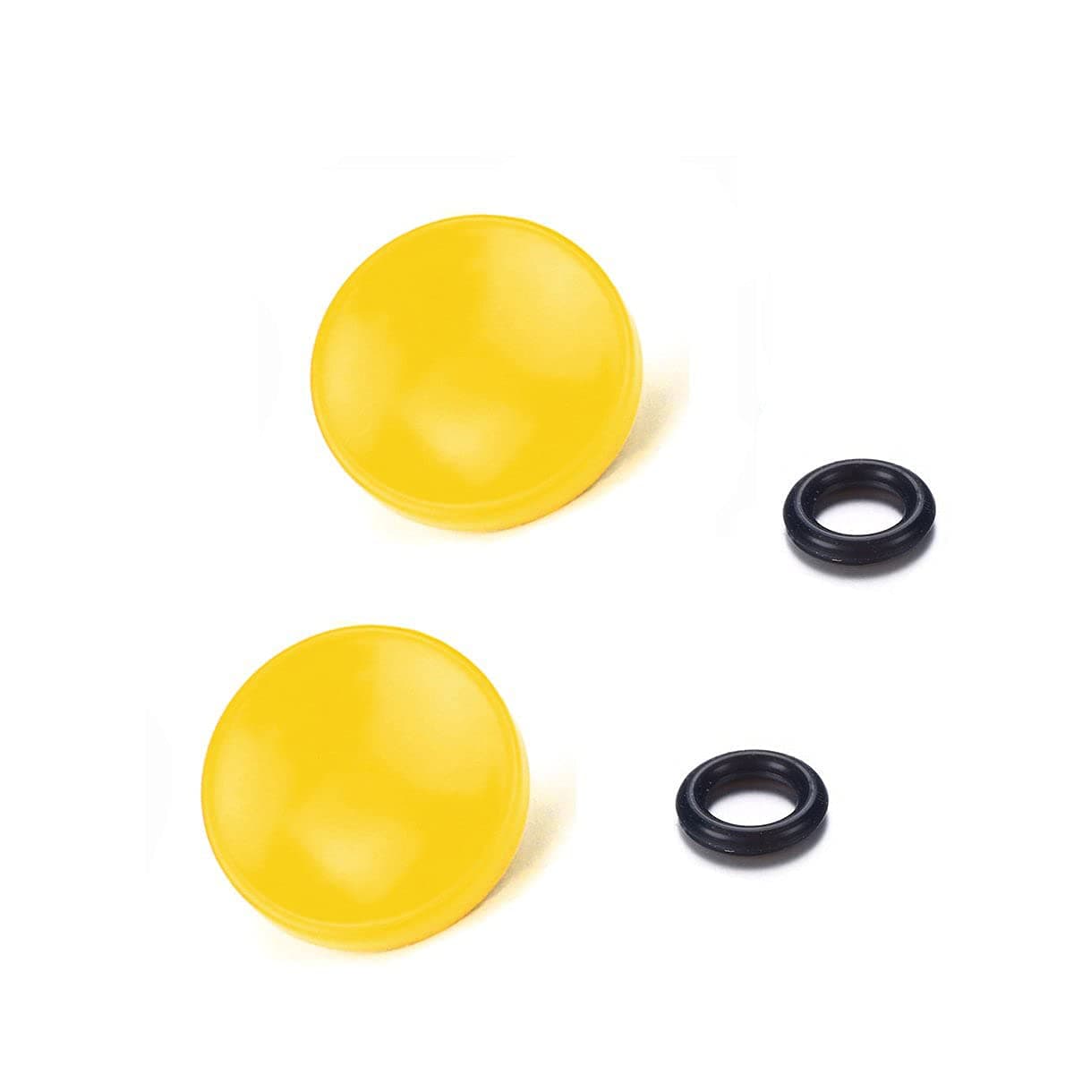 LXH (2 Packs) Yellow Metal Concave Surface Soft Camera Shutter Release Button Compatible With Fujifilm XT20/10 X100F X-T2 X100T X-PRO2/1 X-E2S X100 X100S X10/20/30 X-E1 X-E2 STX-2
