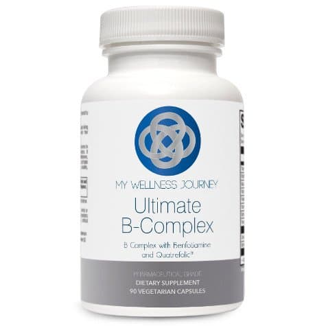Ultimate B-Complex Activated B-Vitamins with Benfotiamine and Quatrefolic- Stress, Neurological and Adrenal Support- Increased Bioavailability- 90 Capsules