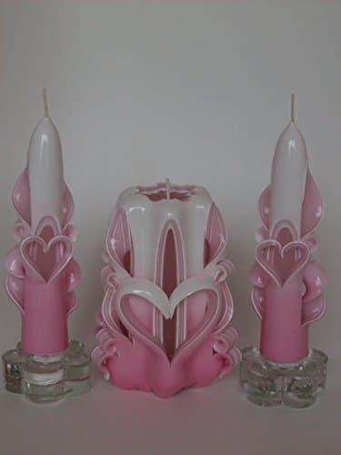 Valentine Heart Candle Set (Pink)