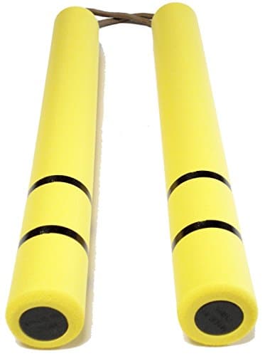 Rubber Nunchaku Karate Stick Yellow