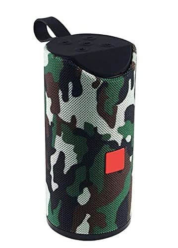 INVICTO TG113 Portable Bluetooth Speaker with USB/Micro SD Card/AUX/Mic Multimedia Speaker System Super Bass Compatible with Android, iOS & Windows Devices(Army)