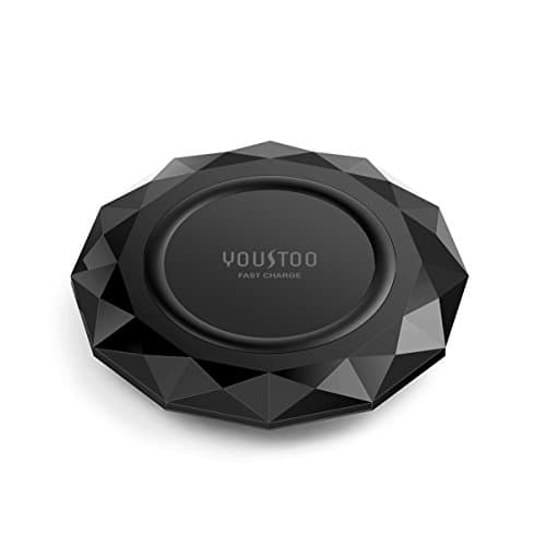 Wireless Charger, YOUSTOO 7.5W Wireless Charging Compatible with iPhone Xs MAX/XR/XS/X/8/8 Plus,10W Compatible Galaxy Note 9/S9/S9 Plus/Note 8/S8,5W All Qi-Enabled Phones(No AC Adapter)