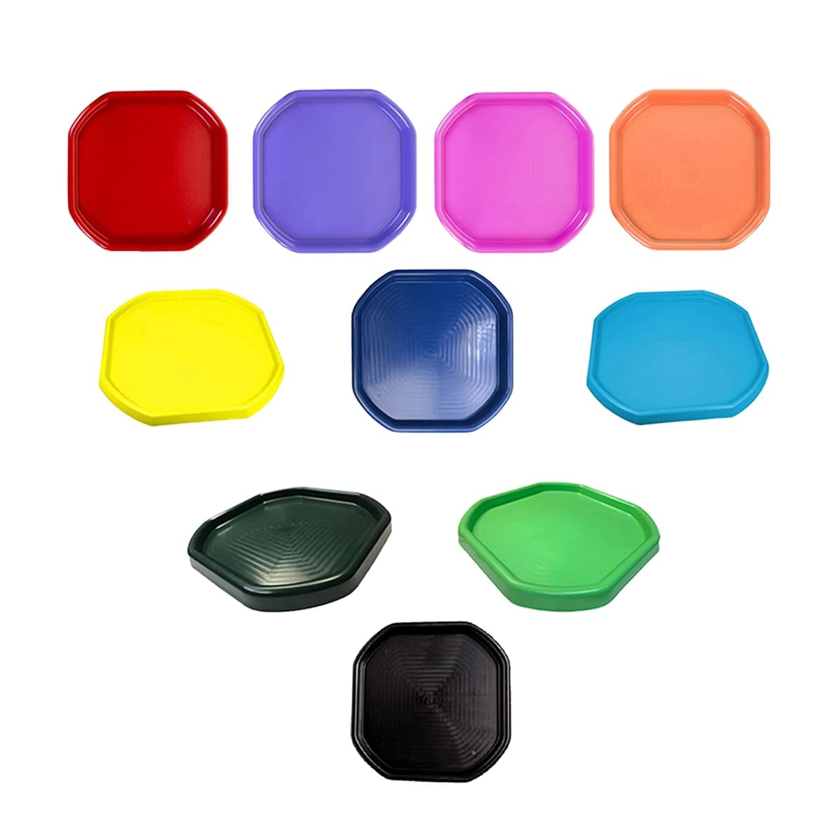 Small Mixing Tray 70cm x 70cm Plastic Assorted Tuff Tray Kids Messy Activities (Random)