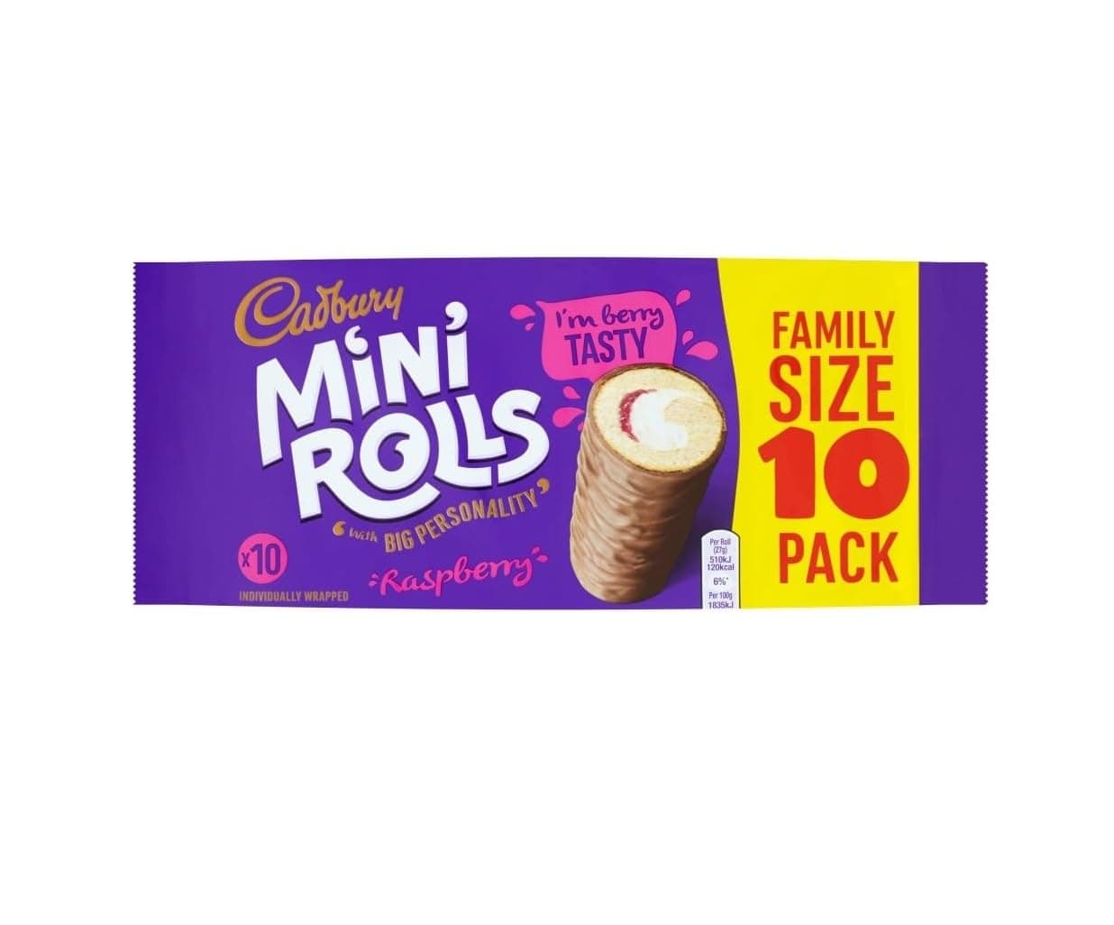 Mini Rolls Raspberry 10 Pack