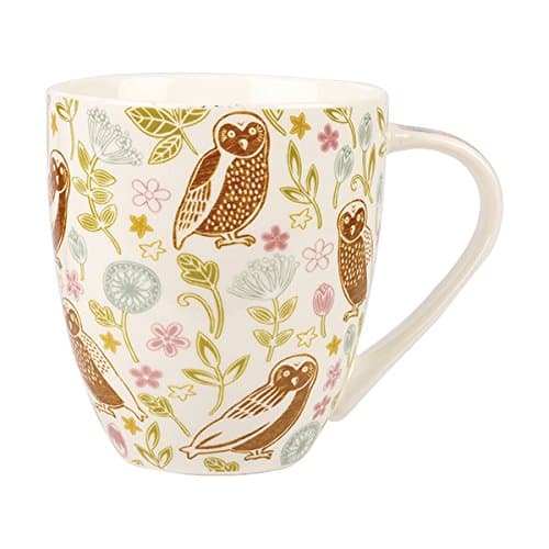 The Caravan Trail Forest Owl Crush Mug, Ceramic, Multi-Colour, 10 x 10 x 10.5 cm
