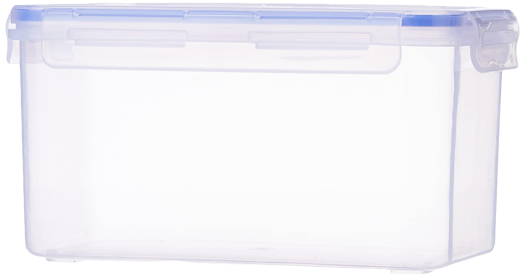 ARISTO Lock & Fresh 222 Plastic Storage Container For Storing grains, pulses, rice, wheat etc- 2250 ML, Transparent Clear, large (LOCK&FRESH222) (22.5 x 13.5 x 12cm)
