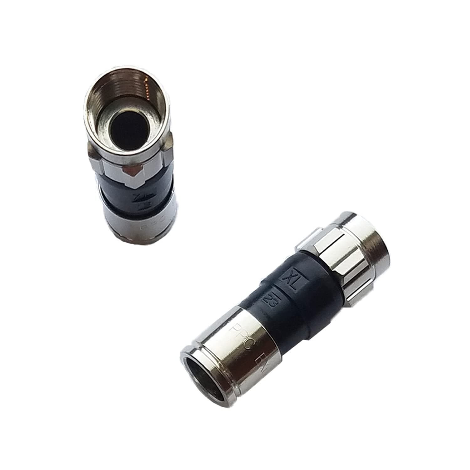 PPC Belden EX6PLUS RG-6 Snap & Seal Outdoor Compression Connector, Comcast, DTV & Dish Approved, 100 Piece