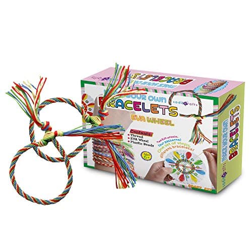 SadoCrafts Make Your Own Bracelets with EVA Wheel - Fun, Interactive, Educational DIY Jewelry Kit for Kids