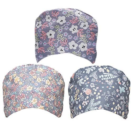 Unisex Tie Back Hats Adjustable Working Cap with Sweatband Cute Print Pattern