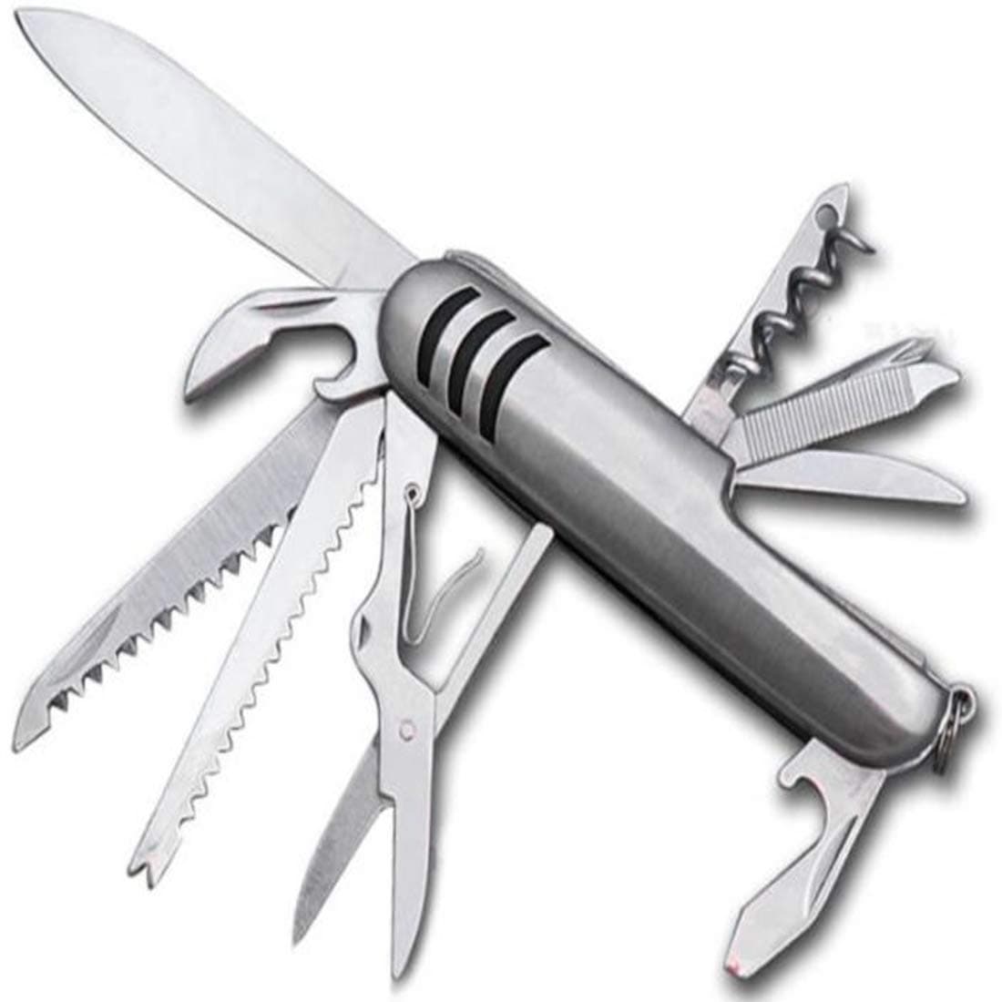 ShivExim Stylish Multi Tool 11 Function Multi Utility Swiss Knife, Stainless Steel