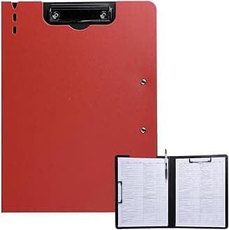 1 Pcs Red Clipboard Folder