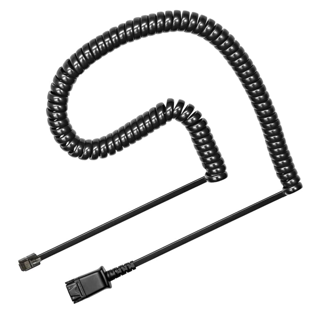 U10 Cable Compatible with Any Plantronics or TruVoice Quick Disconnect (QD) Headset for All Cisco 6000, 7800 and 8000 Series Phones and Models 7931 7940 7941 7942 7945 7960 7961 7962 7965 7970 7975