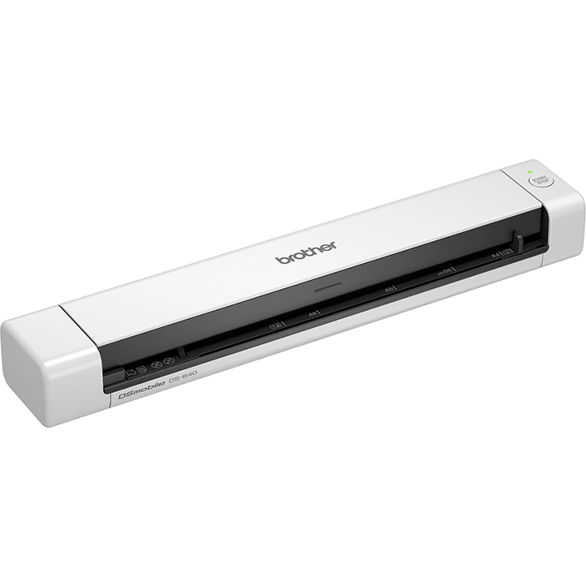 BROTHER DS-640 Document Scanner, USB 3.0, DSMobile, Portable, 15PPM, A4 Scanner, Includes Micro USB Cable, White