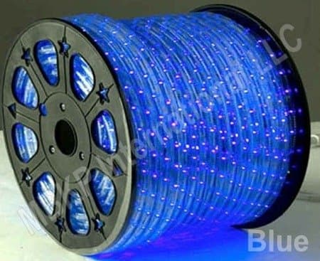 BLUE 12 V Volts DC LED Rope Lights Auto Lighting 25 Meters(82 Feet)