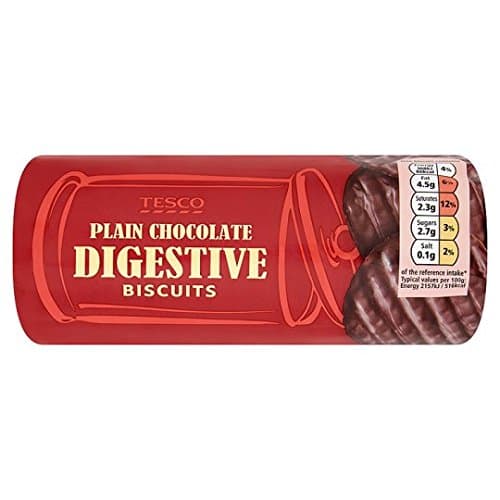 Tesco Plain Chocolate Digestive Biscuits 300G